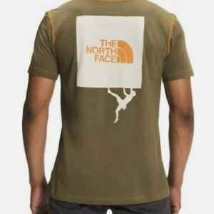 The North Face Dome Climb Short Sleeve Military Olive Green T-Shirt Mens XXL
